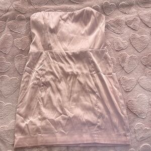 Meshki blush pink satin dress